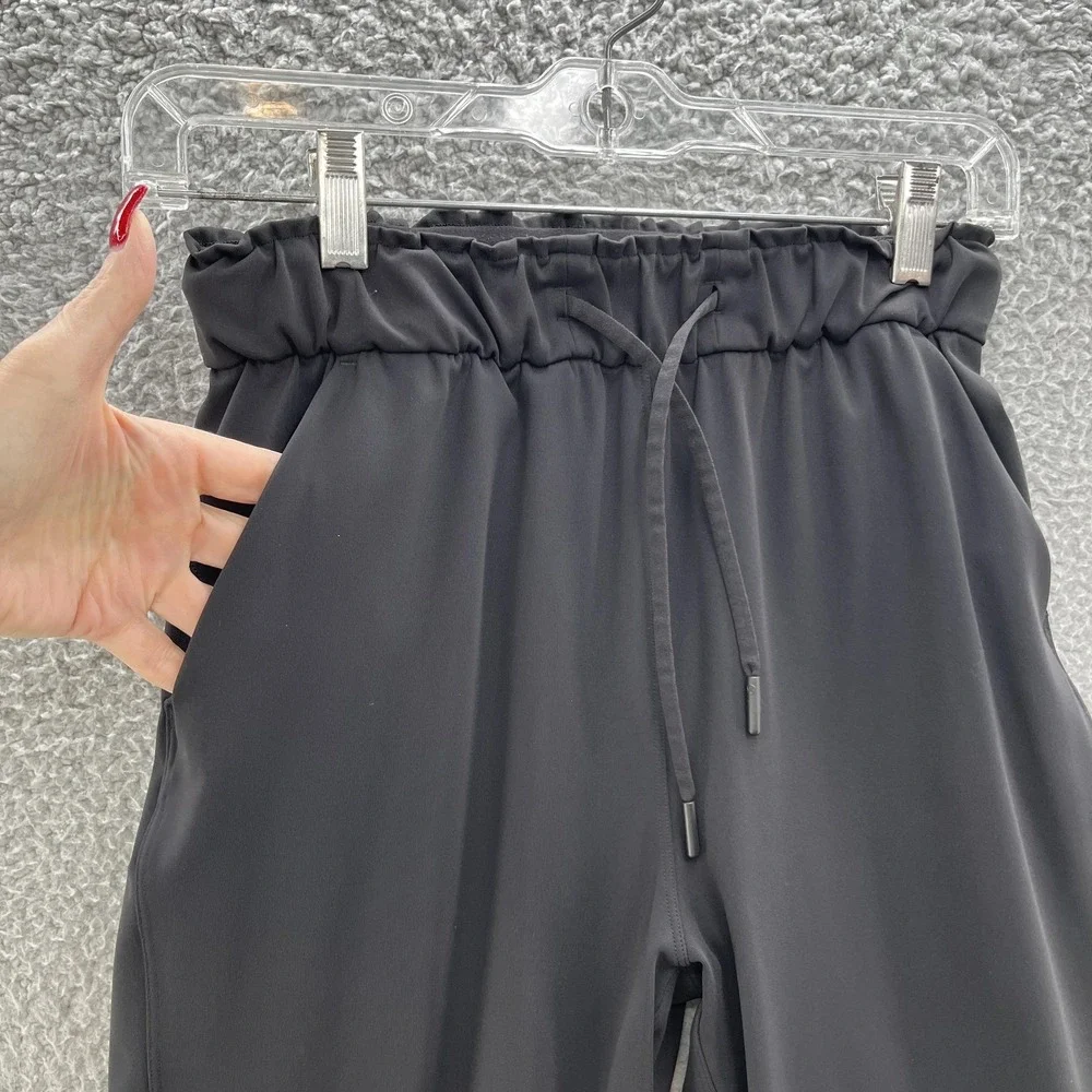 Lululemon Pants Womens 2 Black Keep Moving High Rise‎ Tappered Jogger
